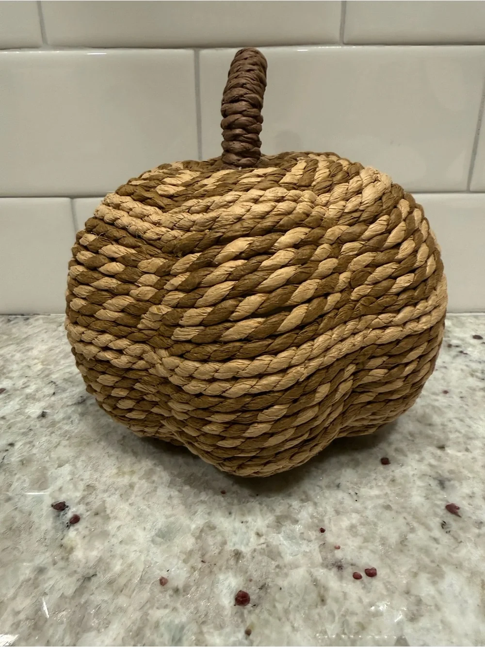 Threshold Fall Decor: Medium & Small Woven Pumpkin Decor Set - Both NWT